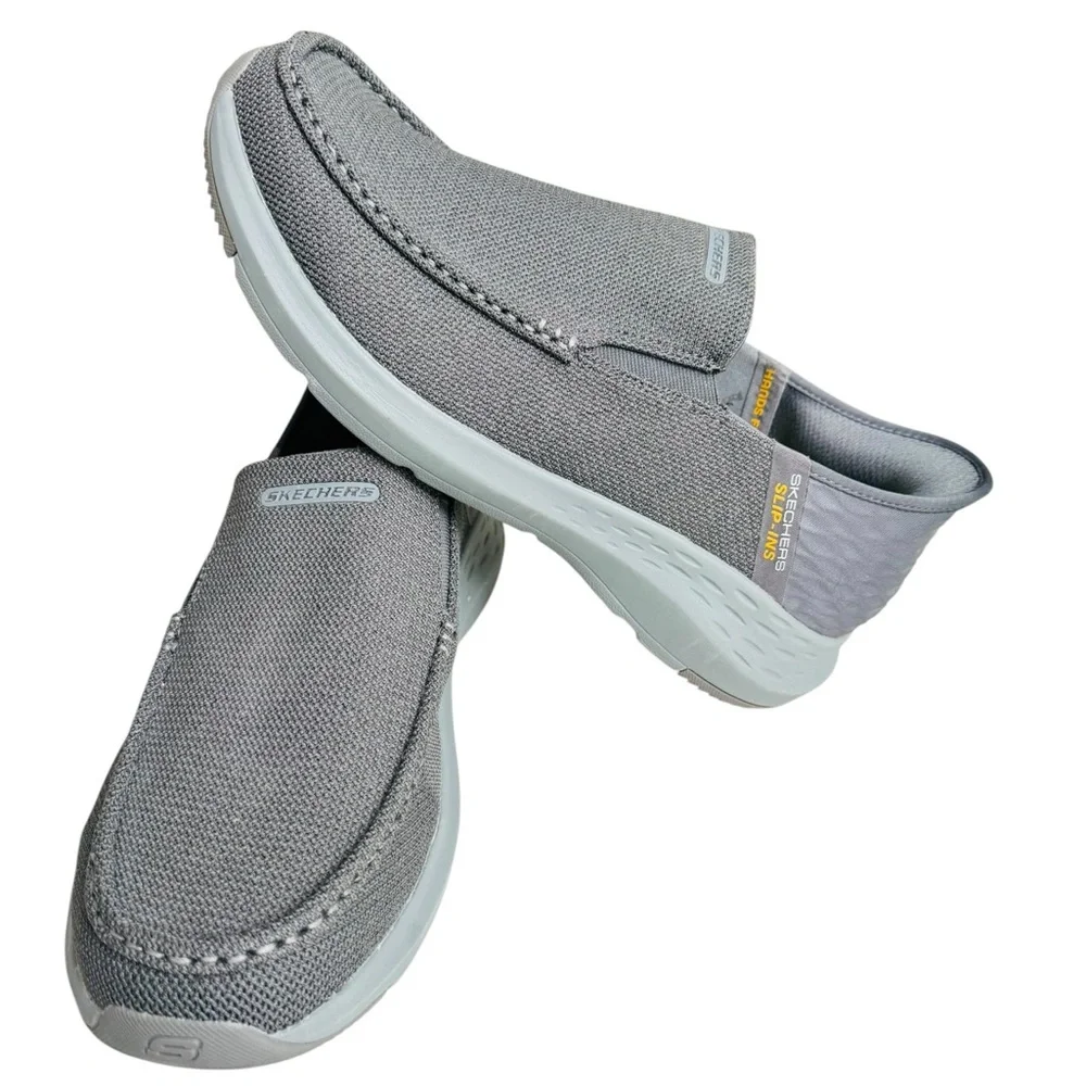 Skechers Hands Free Slip-Ins Gray Loafers Comfort Shoes Men’s US 11.5 EU 45